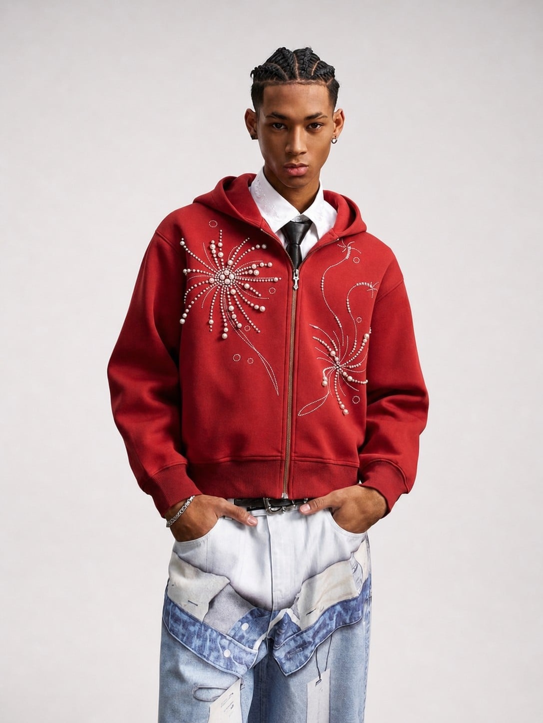 トップス BONDING HOODIE with PEARL 6a5c843a-bdcc-47bc-b321-