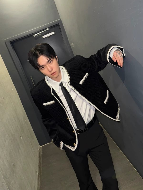 Corduroy Tailored Button Front Jacket | The Korean Fashion
