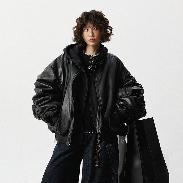 faux-leather-hooded-bomber-