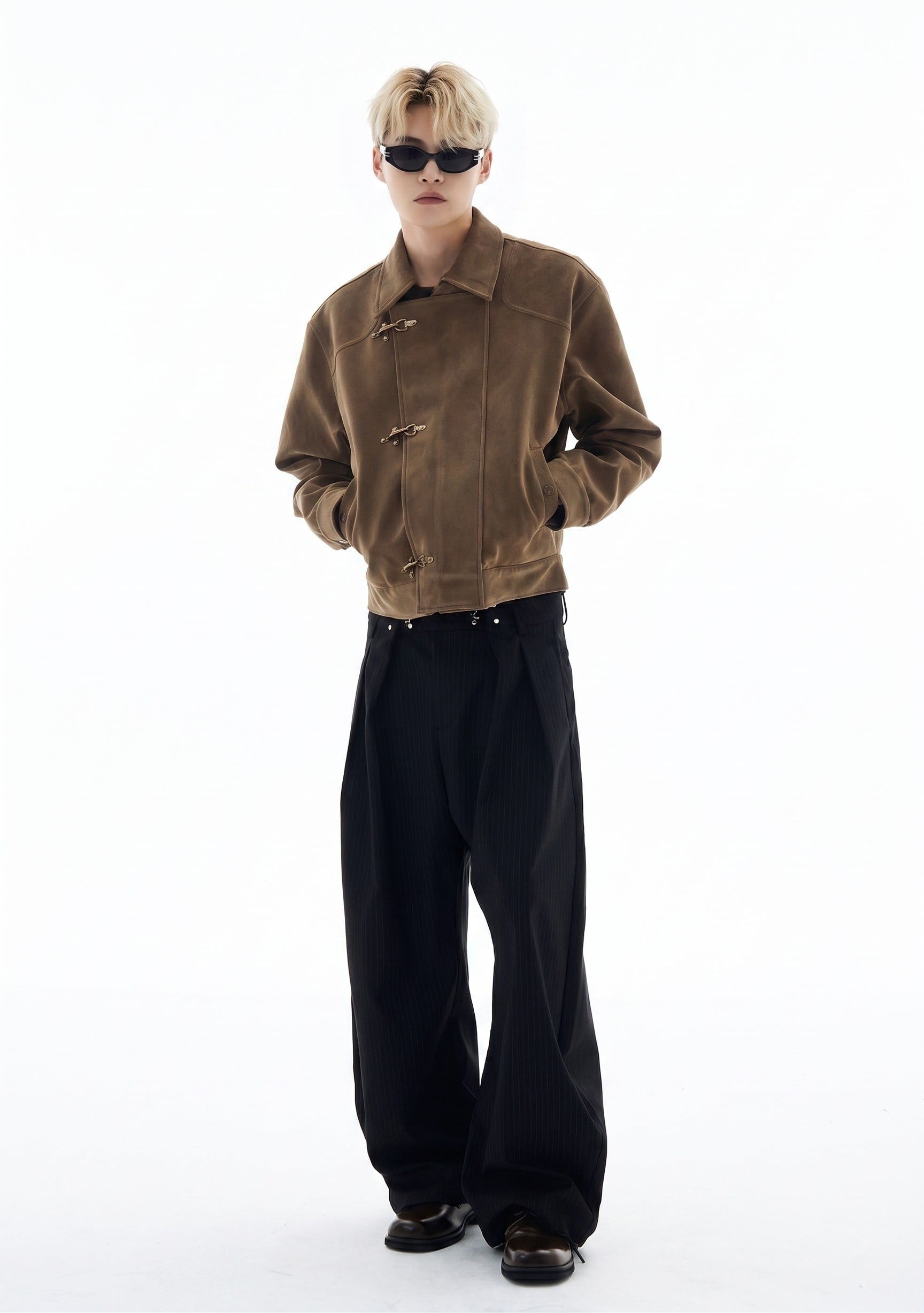 Suede Toggle Button Jacket | The Korean Fashion | The Korean Fashion