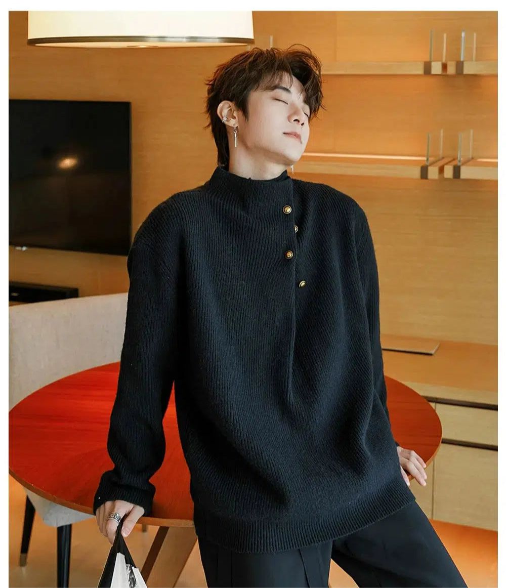 Japanese Button-Up Knit Sweater | The Korean Fashion | The Korean 