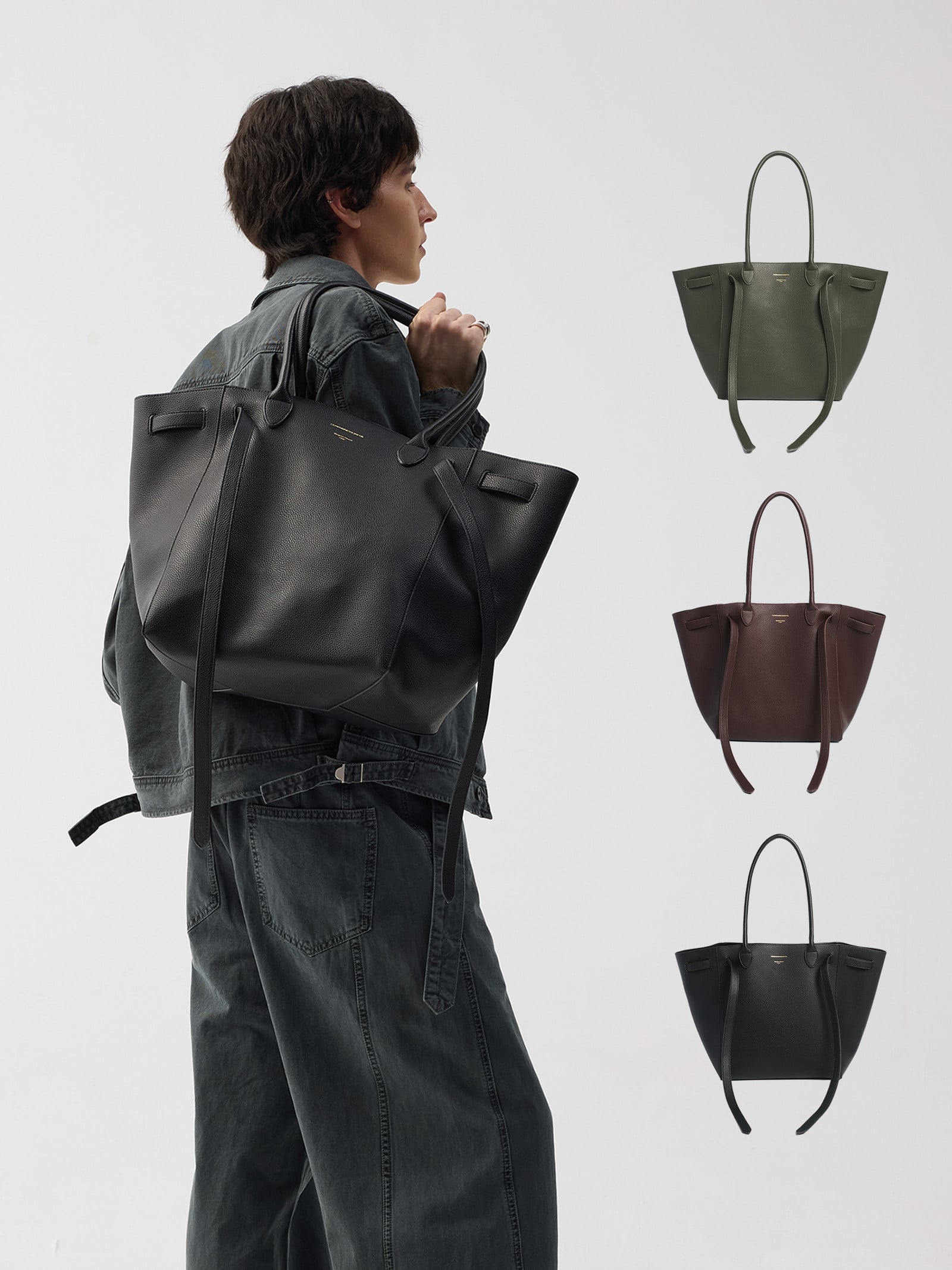 Faux Leather Woven Large Capacity Tote Bag | The Korean Fashion