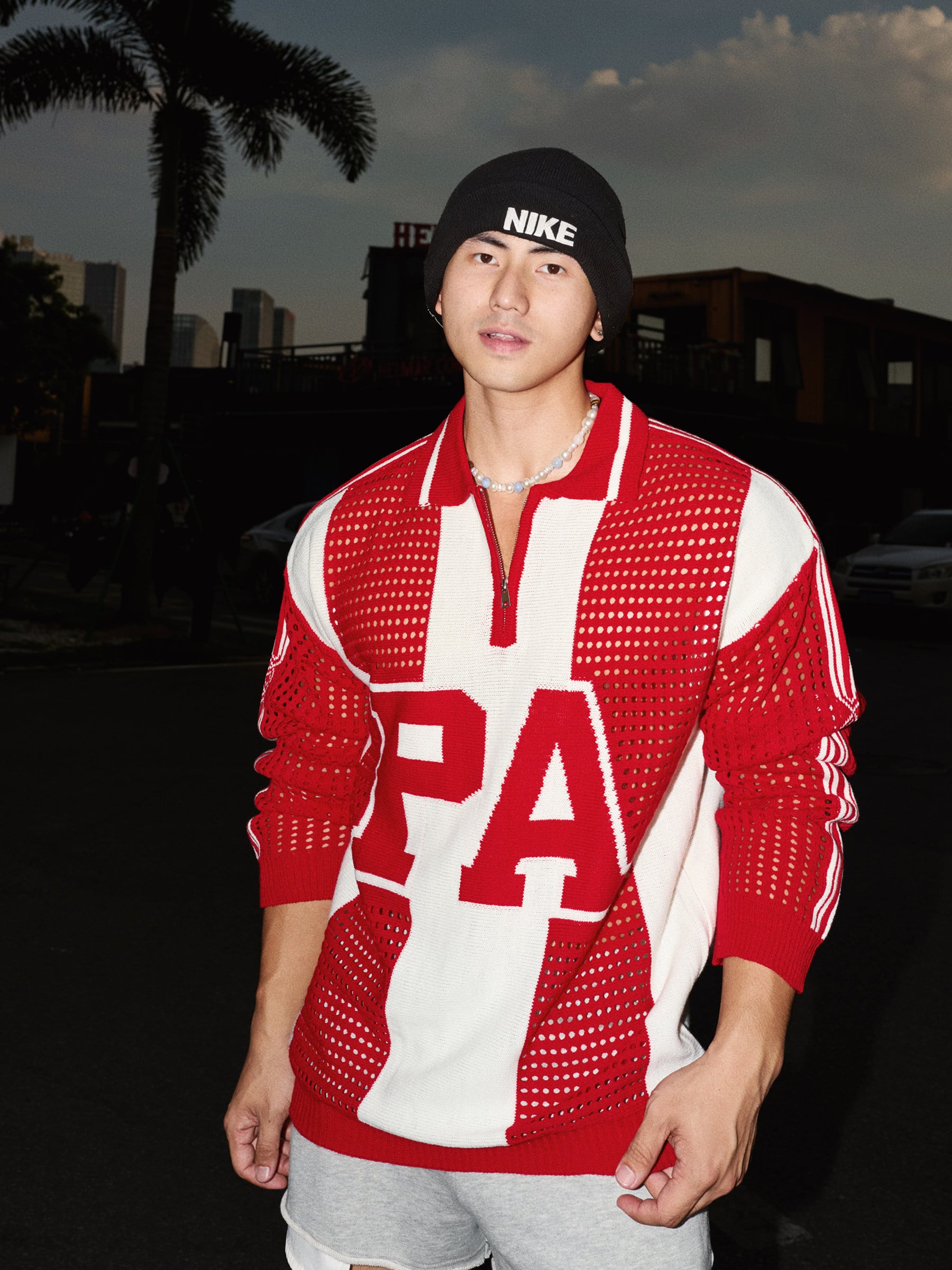 Mesh Knit Polo Shirt | The Korean Fashion
