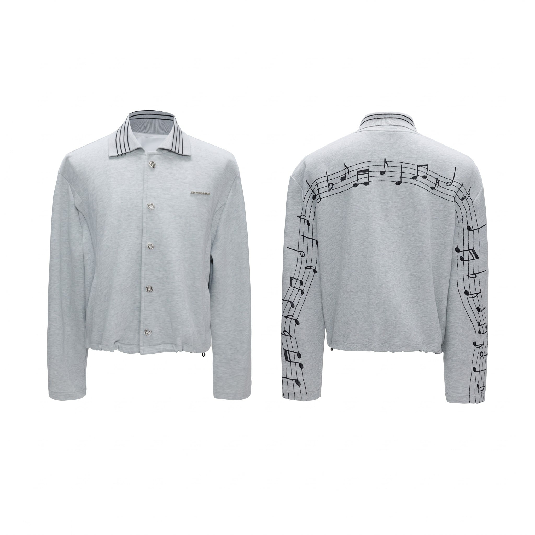 Music note track jacket 音符 刺繍 archive Music Note Embroidered