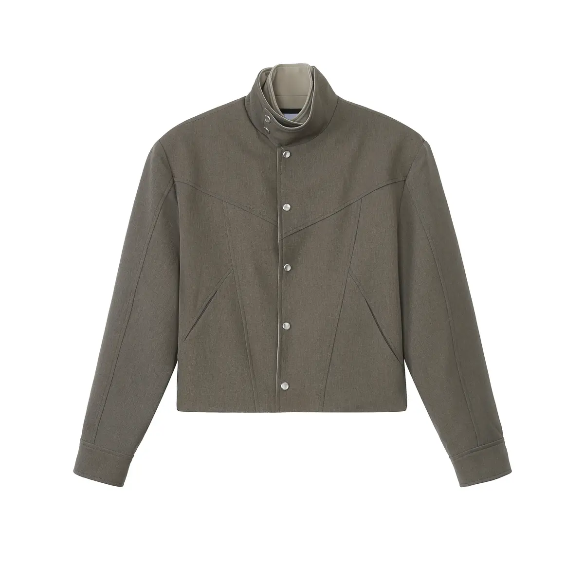 Layered Lapel Cropped Jacket | The Korean Fashion