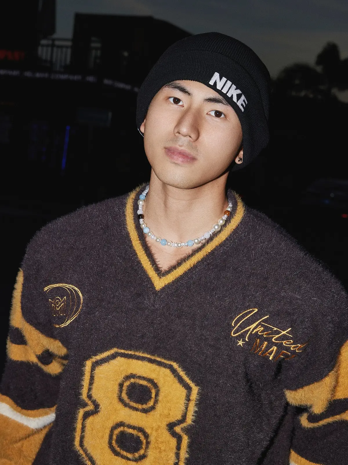 Number 8 Logo Knit Sweater | The Korean Fashion