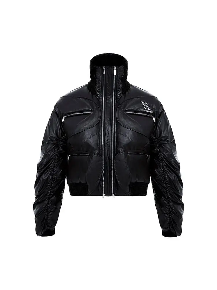 Stand Collar Puffer Jacket | The Korean Fashion