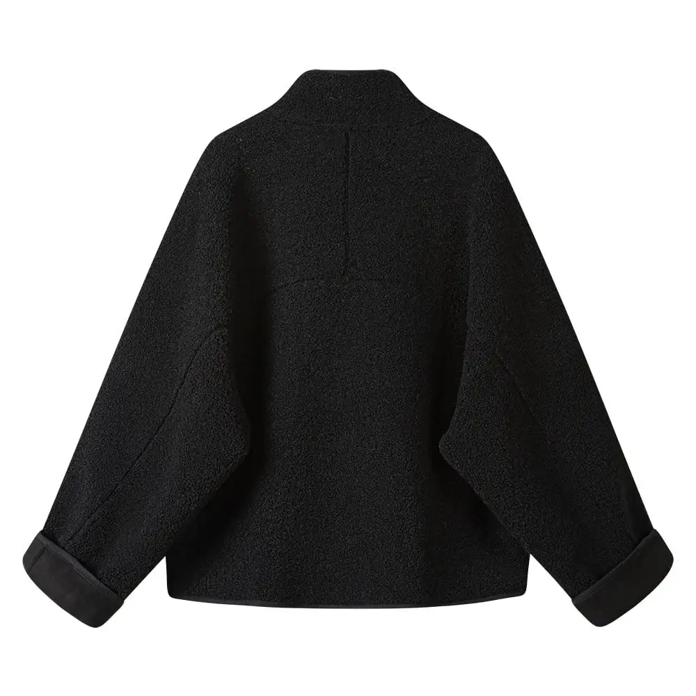Wool Blend Asymmetrical Coat | The Korean Fashion