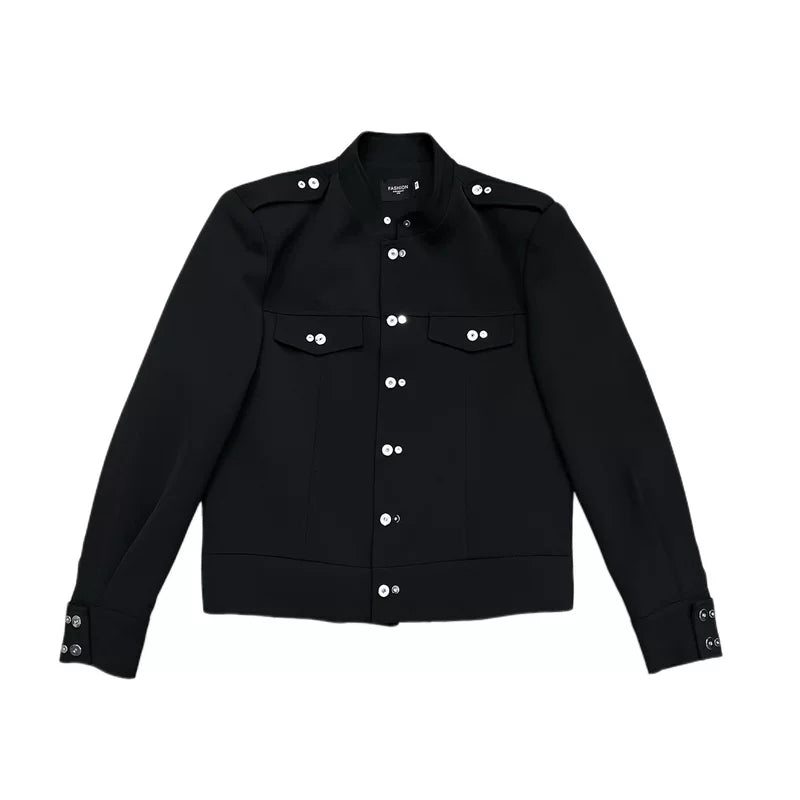 ジャケット・アウター MODITEC l Buttons Short Outer Stand Collar Metal Button Short Jacket | The Korean Fashion