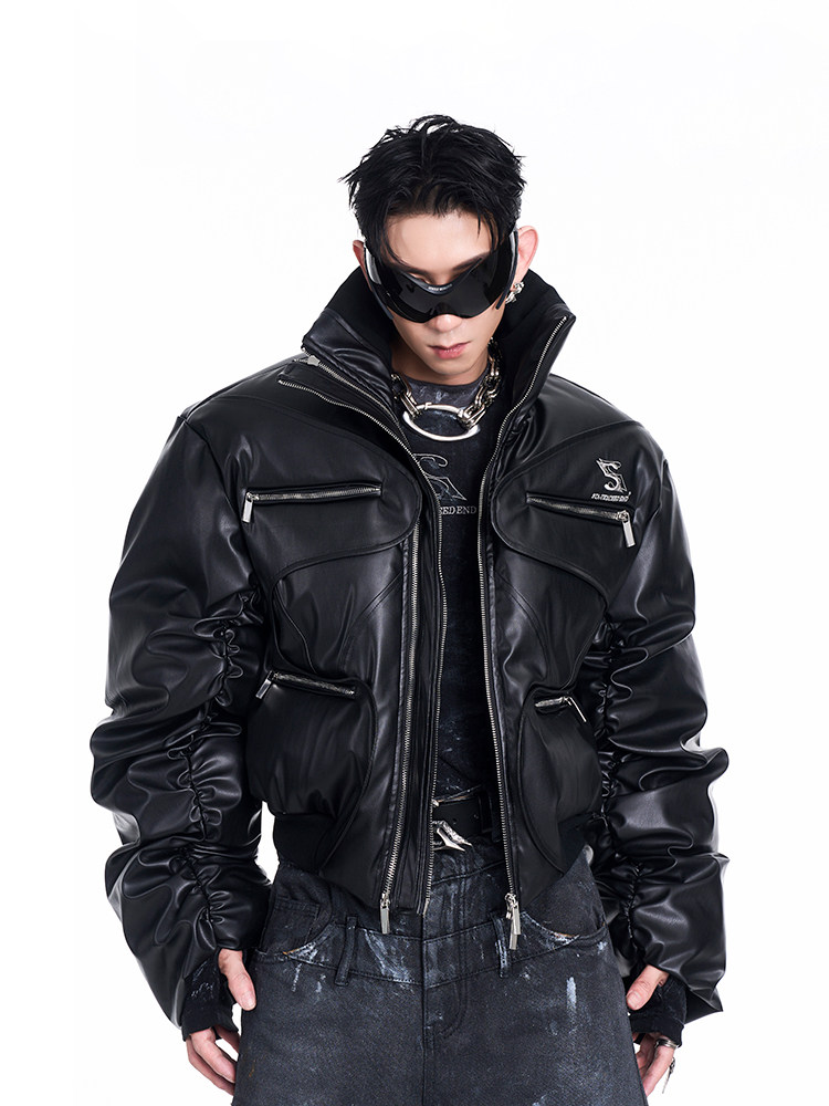 Stand Collar Puffer Jacket | The Korean Fashion