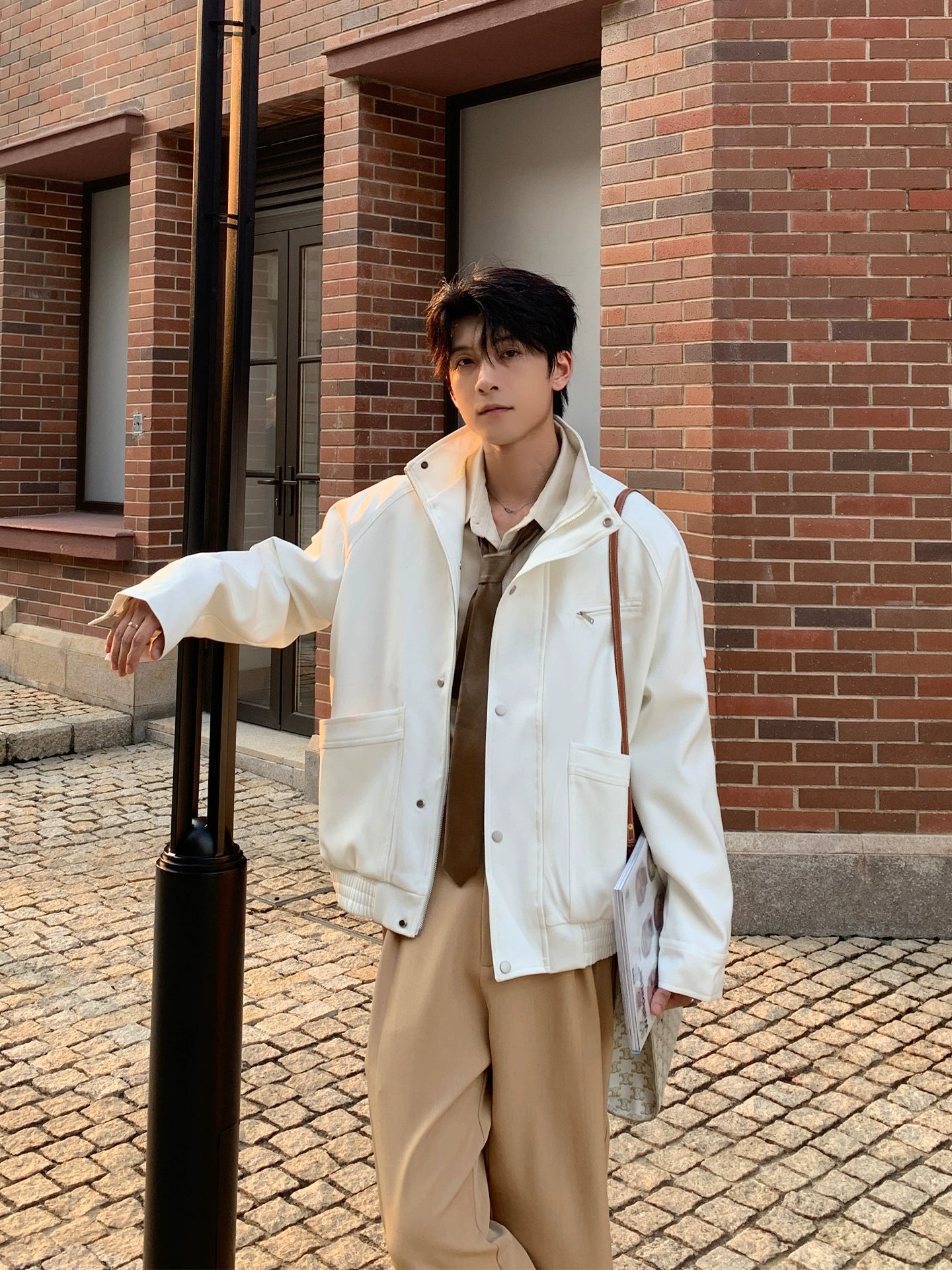 Stand Collar Zipper Coach Jacket | The Korean Fashion
