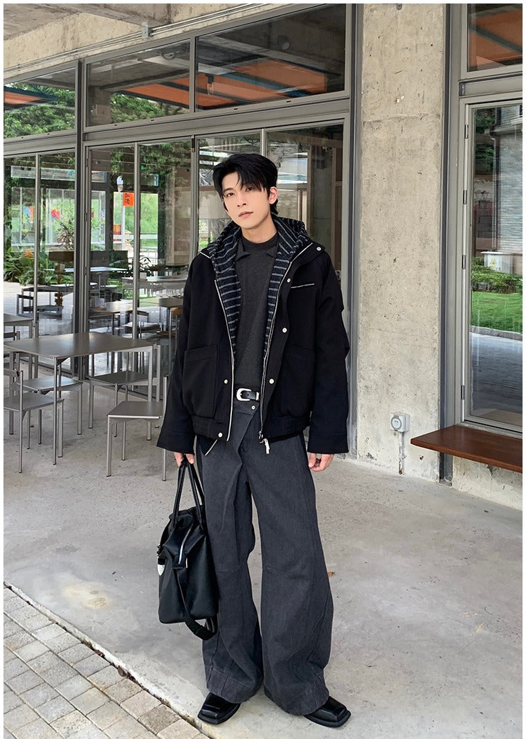 Stand Collar Zipper Coach Jacket | The Korean Fashion