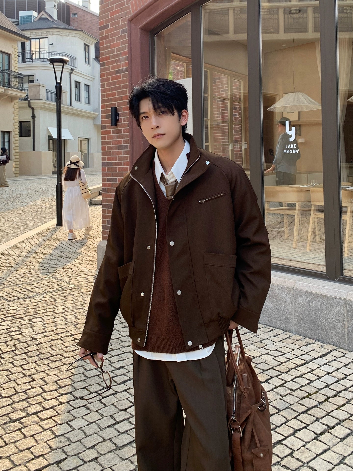 Stand Collar Zipper Coach Jacket | The Korean Fashion